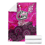Sydney Sixers Blanket Graffiti Urban Aboriginal Dot Abstract Design