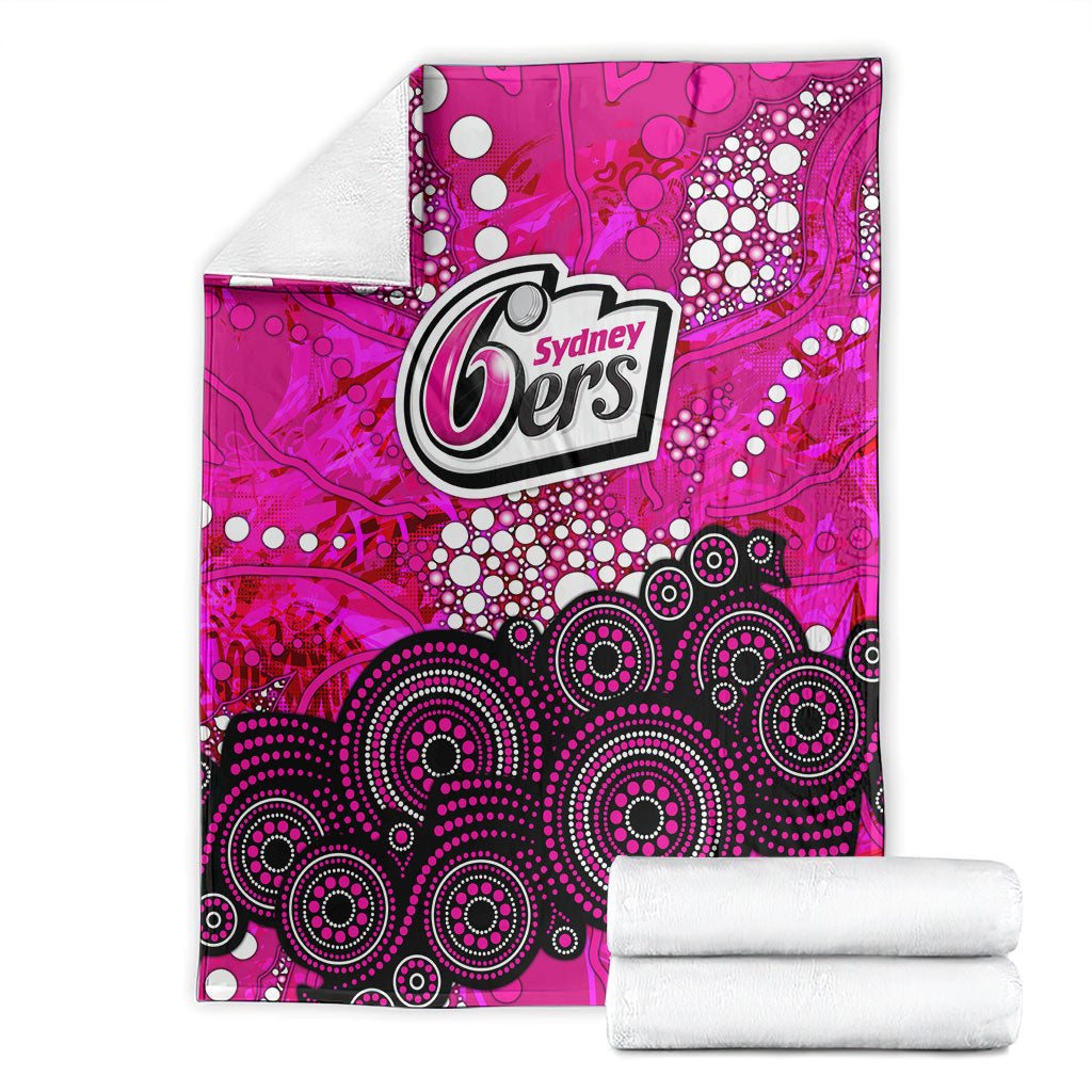 Sydney Sixers Blanket Graffiti Urban Aboriginal Dot Abstract Design