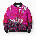 Sydney Sixers Bomber Puffer Jacket Graffiti Urban Aboriginal Dot Abstract Design