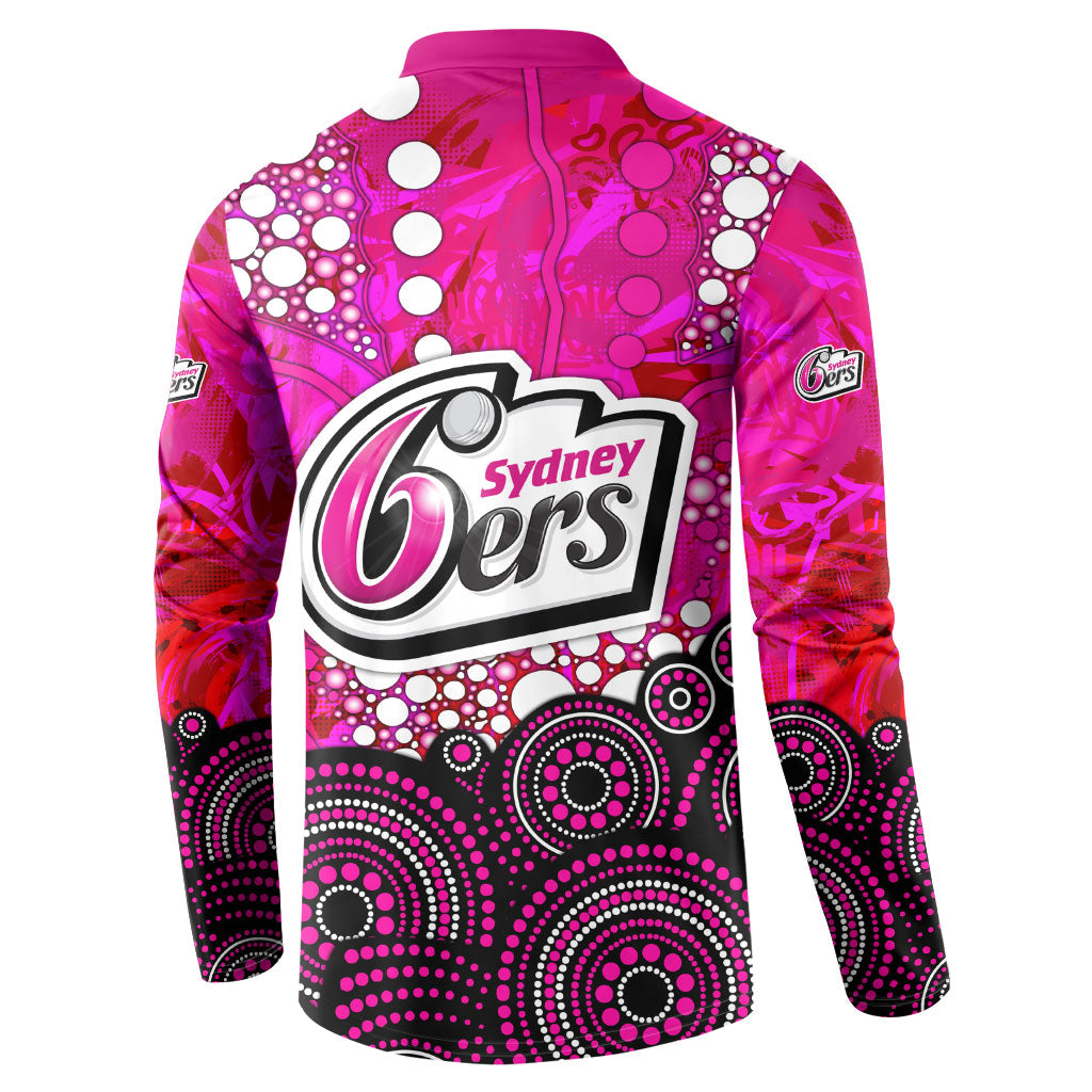 Sydney Sixers Button Sweatshirt Graffiti Urban Aboriginal Dot Abstract Design