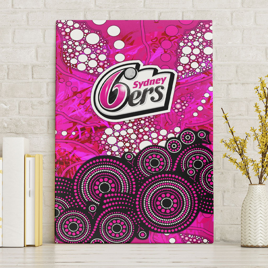Sydney Sixers Canvas Wall Art Graffiti Urban Aboriginal Dot Abstract Design