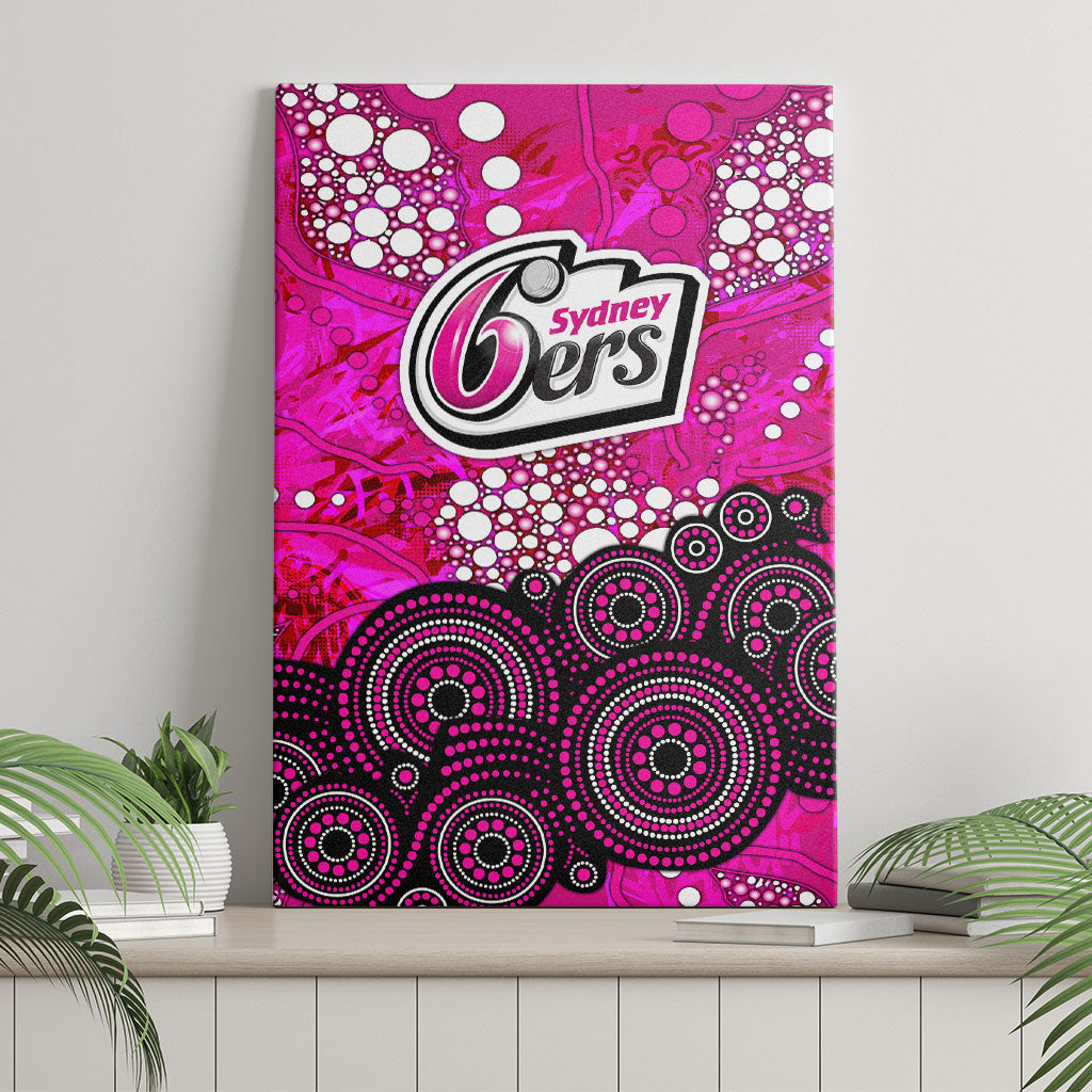 Sydney Sixers Canvas Wall Art Graffiti Urban Aboriginal Dot Abstract Design