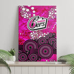 Sydney Sixers Canvas Wall Art Graffiti Urban Aboriginal Dot Abstract Design