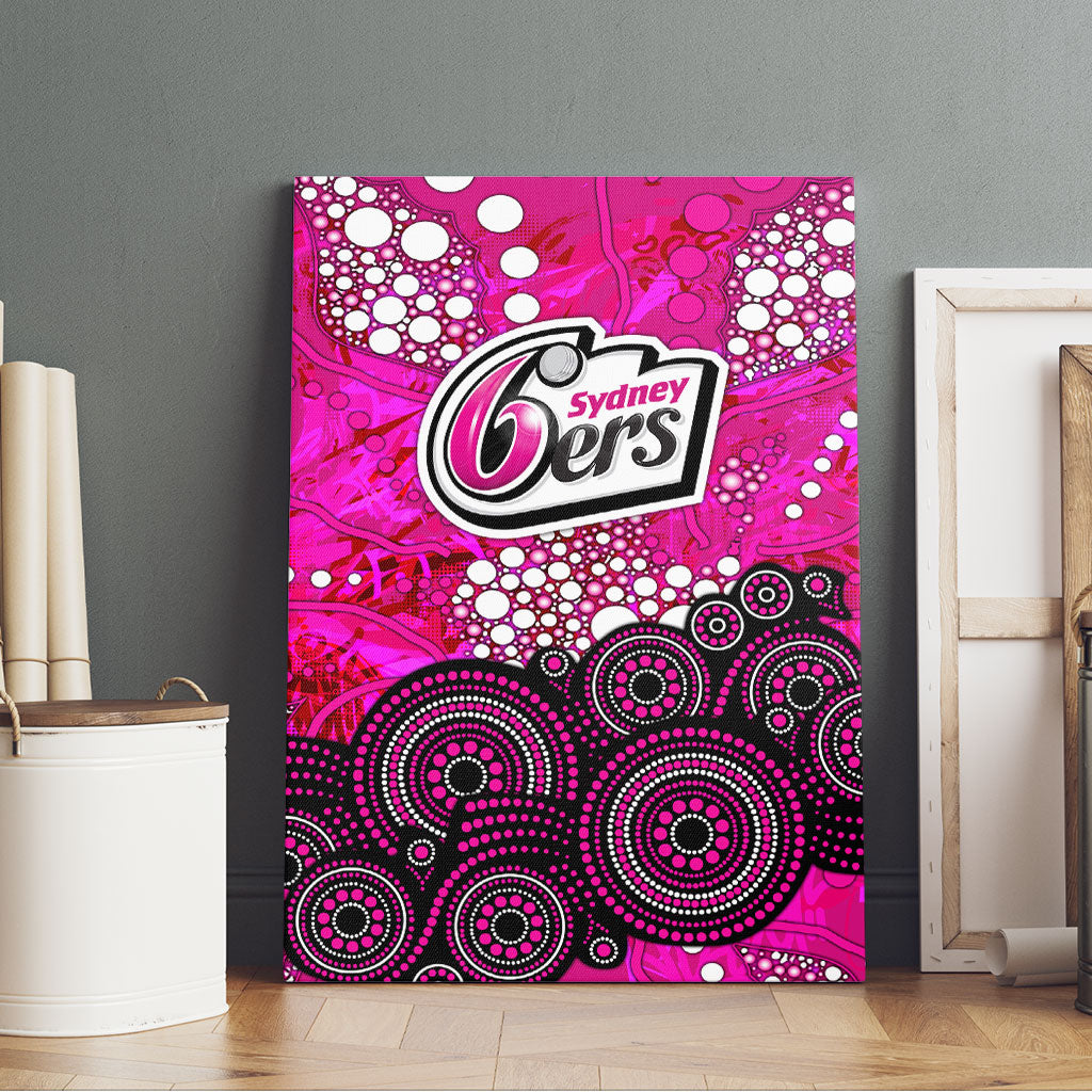 Sydney Sixers Canvas Wall Art Graffiti Urban Aboriginal Dot Abstract Design