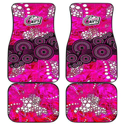 Sydney Sixers Car Mats Graffiti Urban Aboriginal Dot Abstract Design