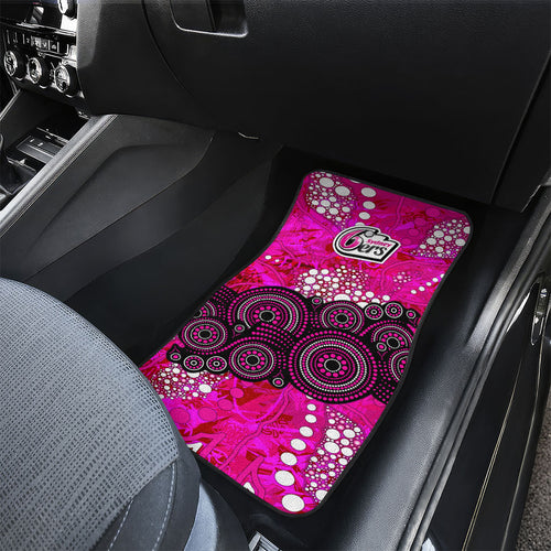 Sydney Sixers Car Mats Graffiti Urban Aboriginal Dot Abstract Design