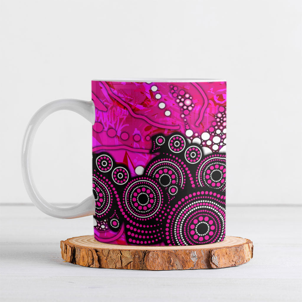 Sydney Sixers Ceramic Mug Graffiti Urban Aboriginal Dot Abstract Design