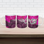 Sydney Sixers Ceramic Mug Graffiti Urban Aboriginal Dot Abstract Design