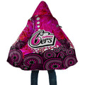 Sydney Sixers Cloak Graffiti Urban Aboriginal Dot Abstract Design
