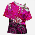 Sydney Sixers Cross Shoulder Shirt Graffiti Urban Aboriginal Dot Abstract Design