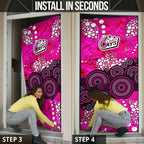 Sydney Sixers Door Cover Graffiti Urban Aboriginal Dot Abstract Design