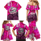 Sydney Sixers Family Matching Mermaid Dress and Hawaiian Shirt Graffiti Urban Aboriginal Dot Abstract Design