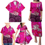Sydney Sixers Family Matching Puletasi and Hawaiian Shirt Graffiti Urban Aboriginal Dot Abstract Design