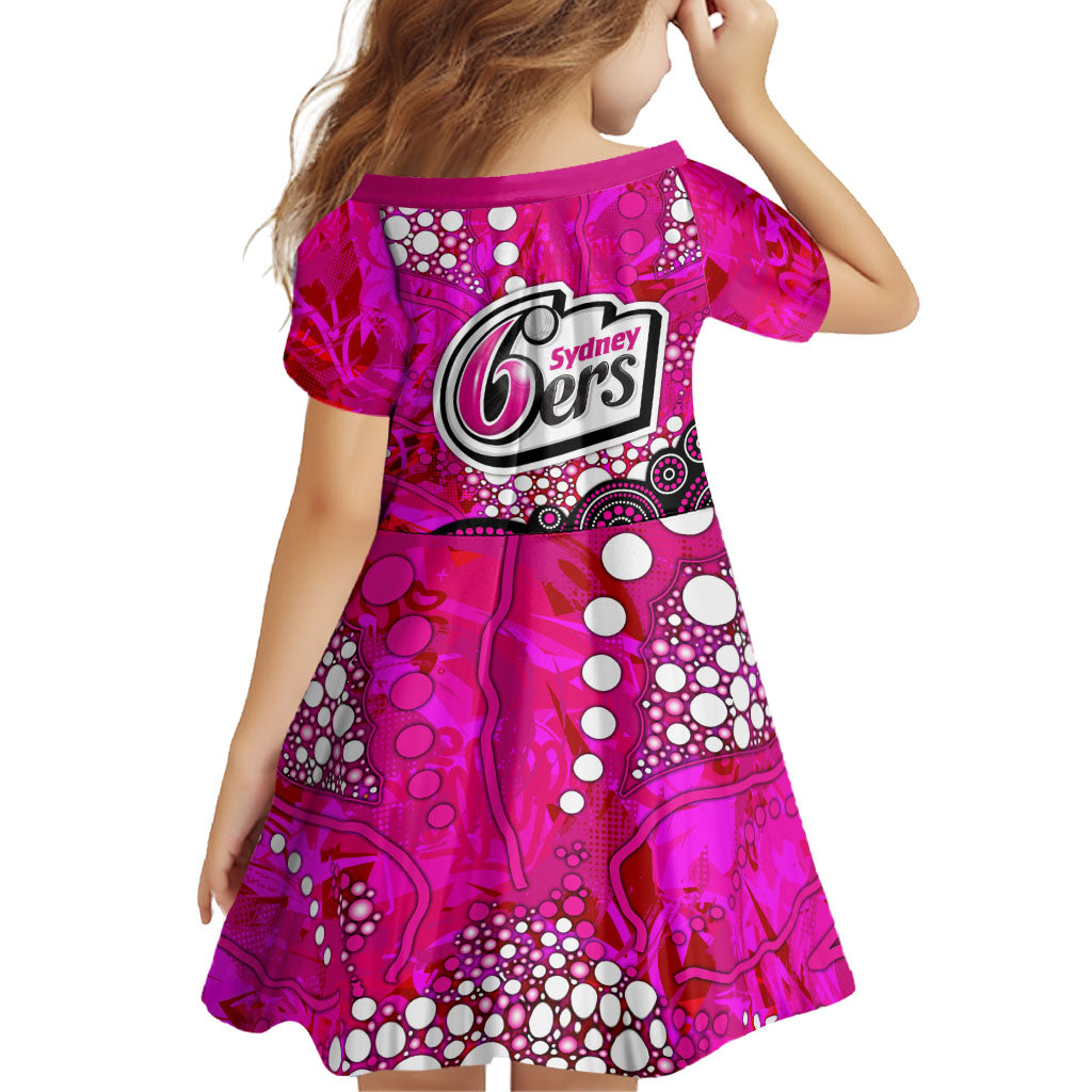 Sydney Sixers Family Matching Puletasi and Hawaiian Shirt Graffiti Urban Aboriginal Dot Abstract Design
