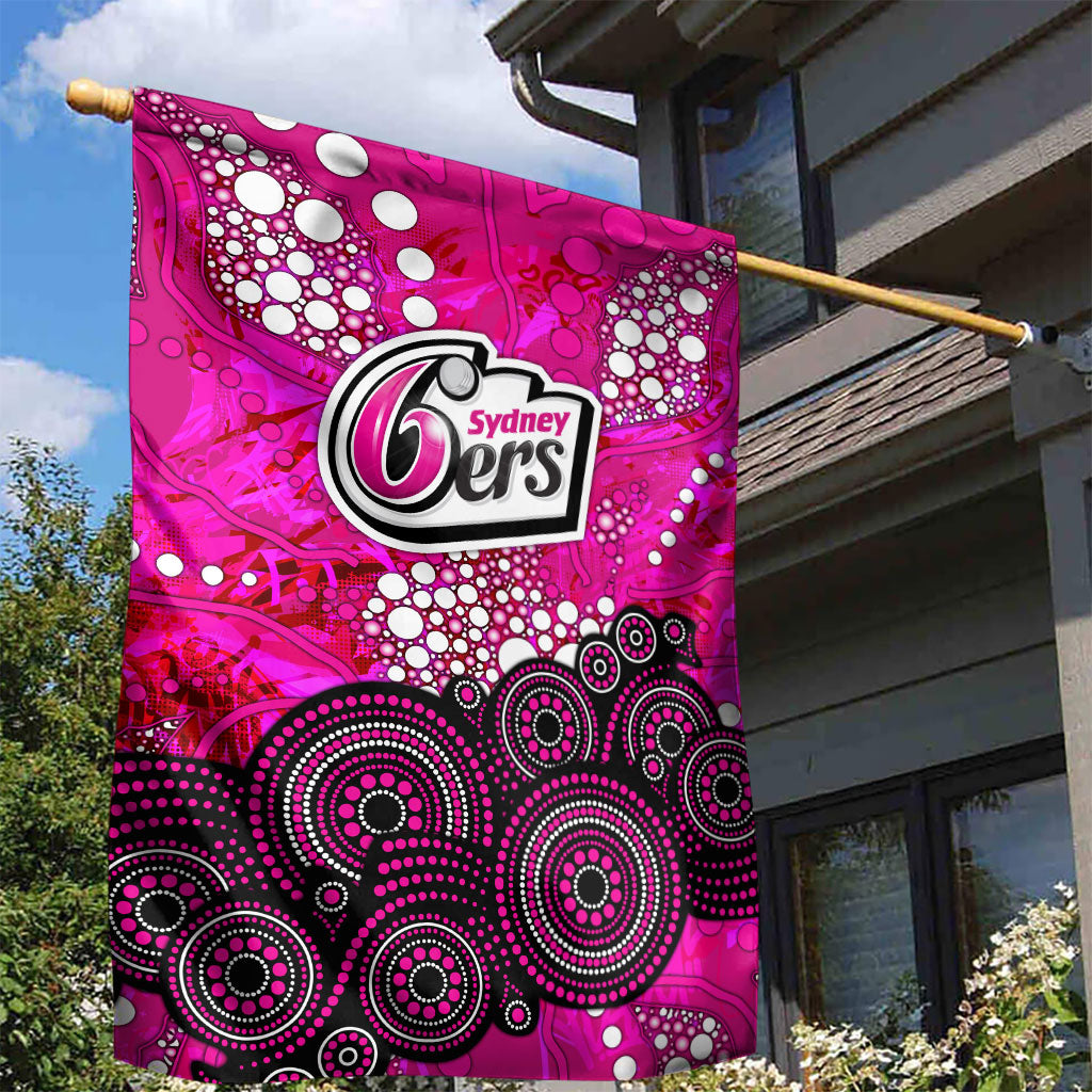 Sydney Sixers Garden Flag Graffiti Urban Aboriginal Dot Abstract Design