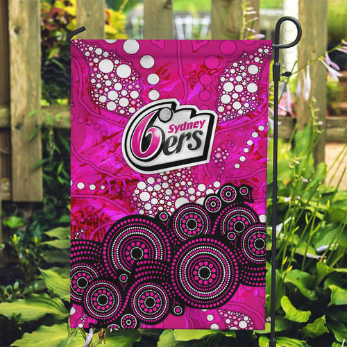 Sydney Sixers Garden Flag Graffiti Urban Aboriginal Dot Abstract Design