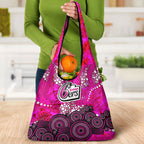 Sydney Sixers Grocery Bag Graffiti Urban Aboriginal Dot Abstract Design
