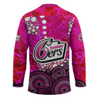 Sydney Sixers Hockey Jersey Graffiti Urban Aboriginal Dot Abstract Design