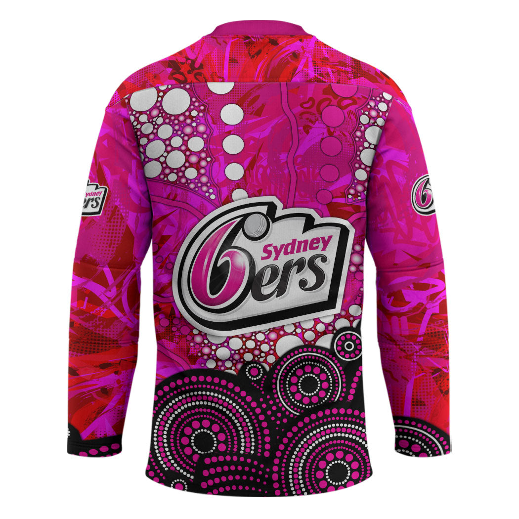 Sydney Sixers Hockey Jersey Graffiti Urban Aboriginal Dot Abstract Design