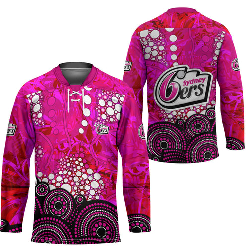 Sydney Sixers Hockey Jersey Graffiti Urban Aboriginal Dot Abstract Design