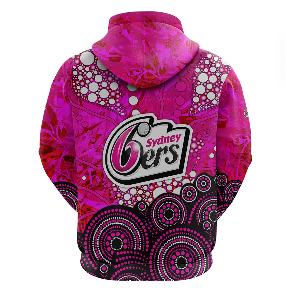 Sydney Sixers Hoodie Graffiti Urban Aboriginal Dot Abstract Design