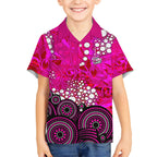 Sydney Sixers Kid Hawaiian Shirt Graffiti Urban Aboriginal Dot Abstract Design