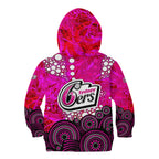 Sydney Sixers Kid Hoodie Graffiti Urban Aboriginal Dot Abstract Design