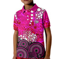 Sydney Sixers Kid Polo Shirt Graffiti Urban Aboriginal Dot Abstract Design