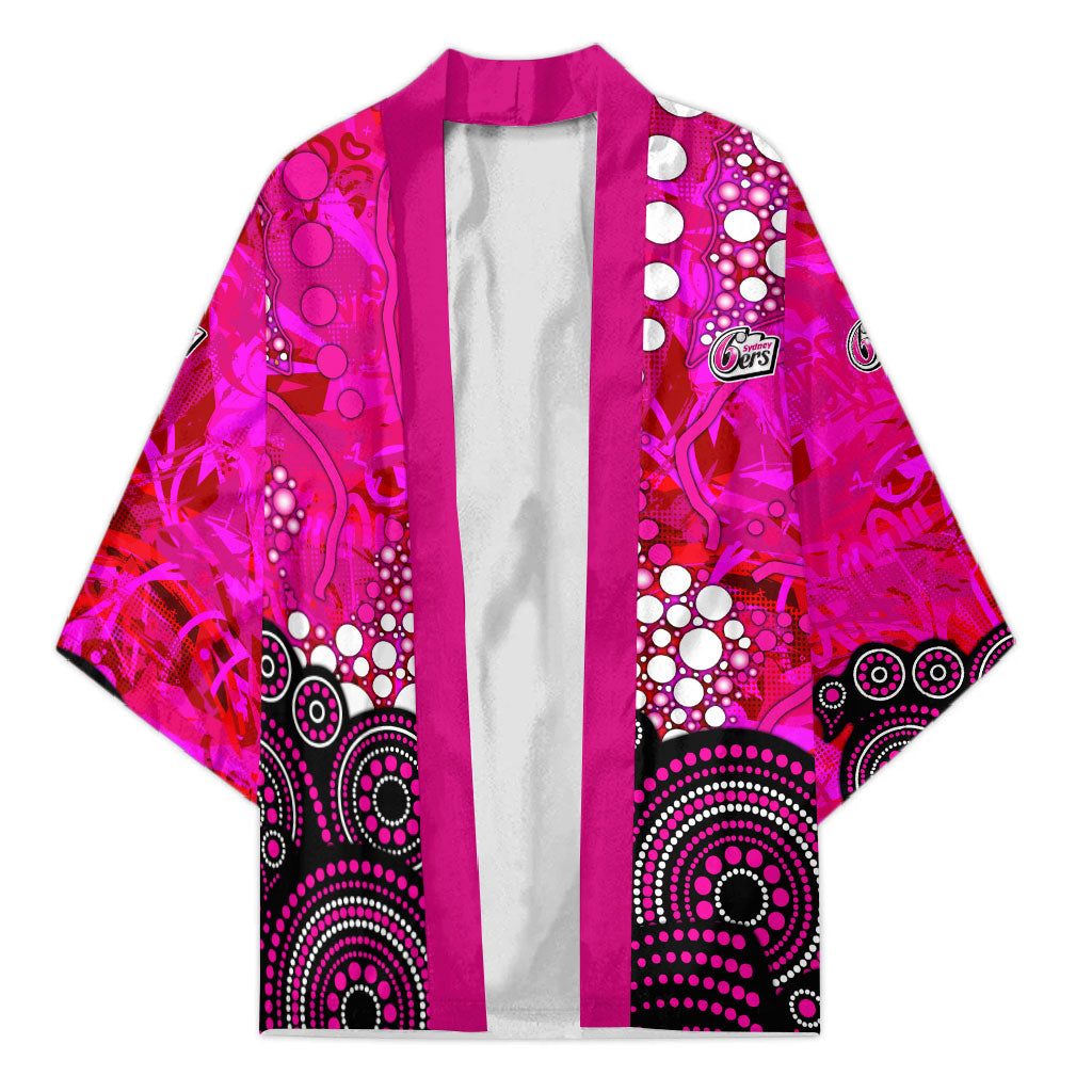 Sydney Sixers Kimono Graffiti Urban Aboriginal Dot Abstract Design