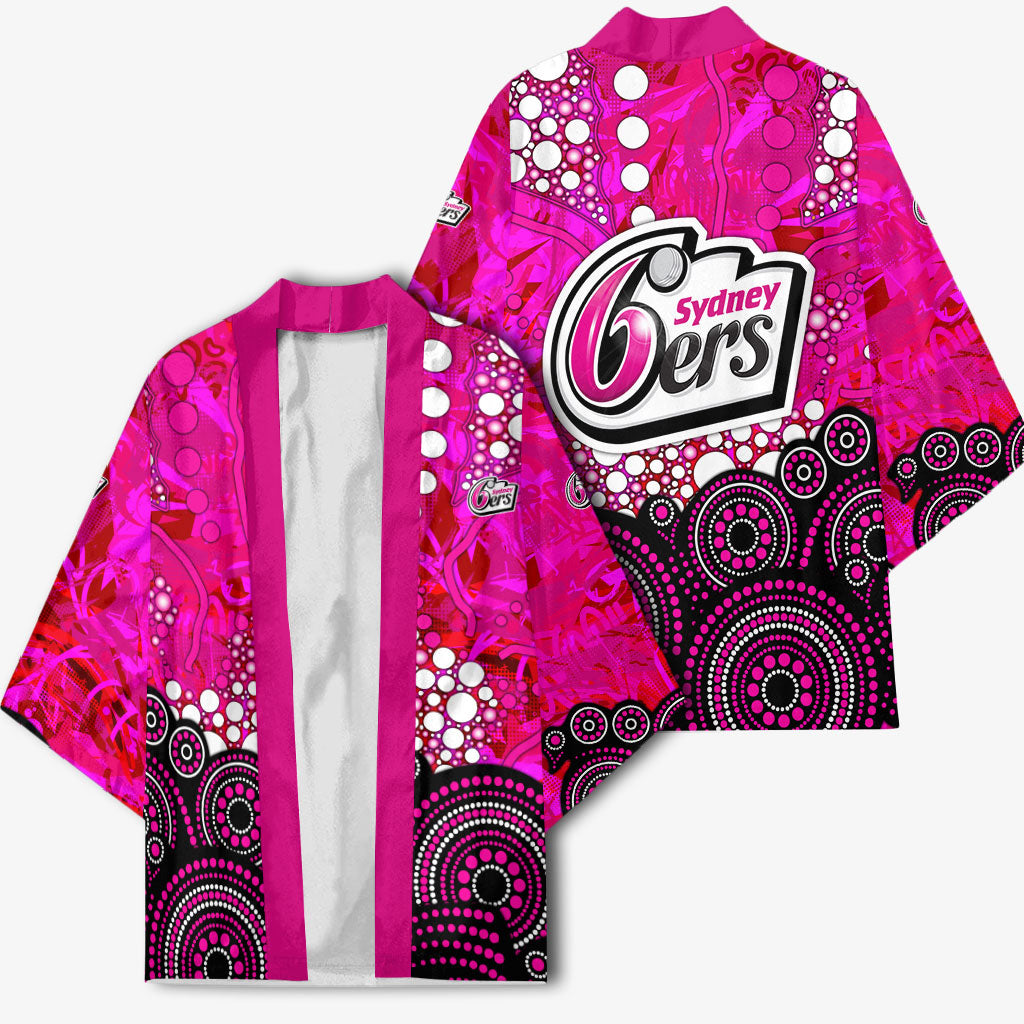 Sydney Sixers Kimono Graffiti Urban Aboriginal Dot Abstract Design