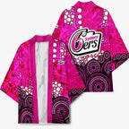 Sydney Sixers Kimono Graffiti Urban Aboriginal Dot Abstract Design