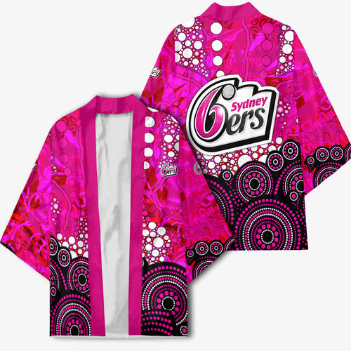 Sydney Sixers Kimono Graffiti Urban Aboriginal Dot Abstract Design