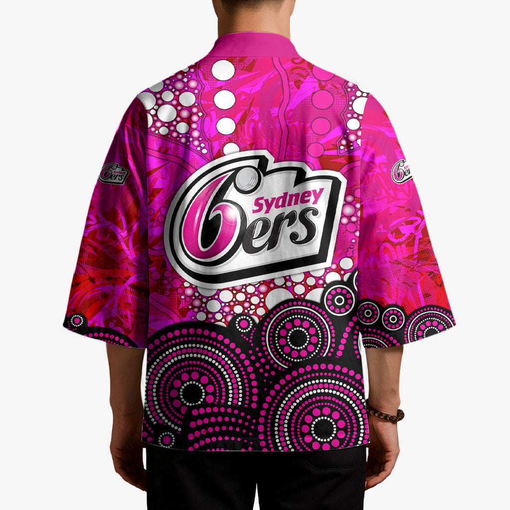 Sydney Sixers Kimono Graffiti Urban Aboriginal Dot Abstract Design