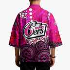 Sydney Sixers Kimono Graffiti Urban Aboriginal Dot Abstract Design