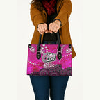 Sydney Sixers Leather Bag Graffiti Urban Aboriginal Dot Abstract Design