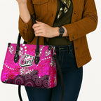 Sydney Sixers Leather Bag Graffiti Urban Aboriginal Dot Abstract Design