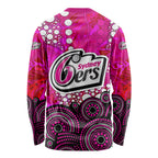 Sydney Sixers Long Sleeve Shirt Graffiti Urban Aboriginal Dot Abstract Design