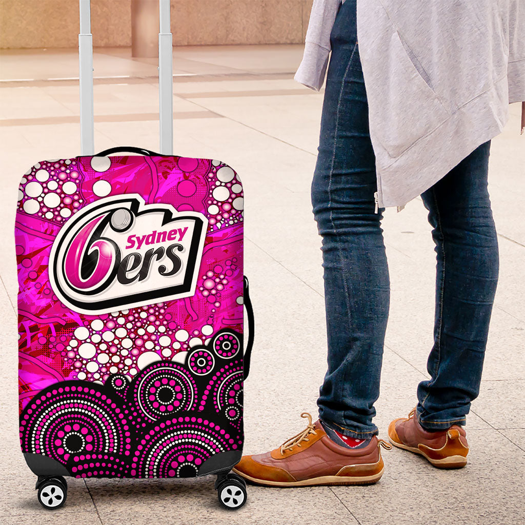 Sydney Sixers Luggage Cover Graffiti Urban Aboriginal Dot Abstract Design