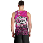 Sydney Sixers Men Tank Top Graffiti Urban Aboriginal Dot Abstract Design