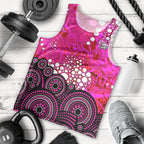Sydney Sixers Men Tank Top Graffiti Urban Aboriginal Dot Abstract Design