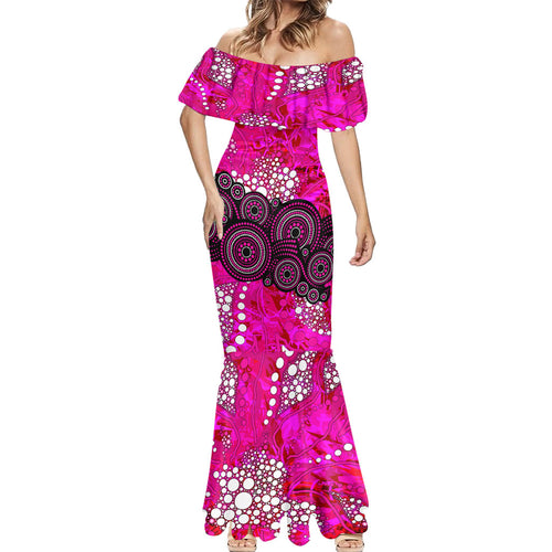 Sydney Sixers Mermaid Dress Graffiti Urban Aboriginal Dot Abstract Design