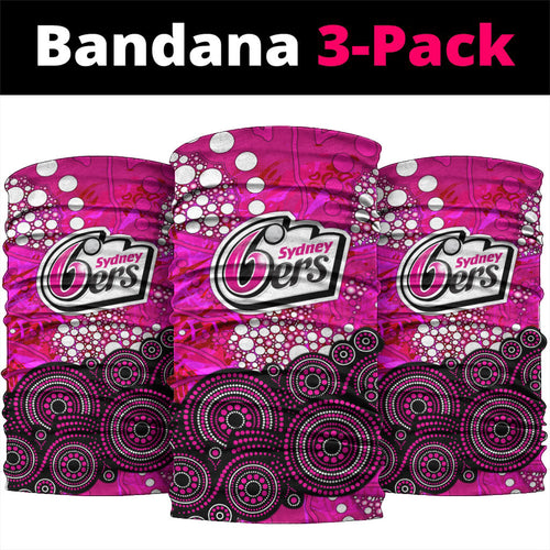 Sydney Sixers Neck Gaiter Graffiti Urban Aboriginal Dot Abstract Design