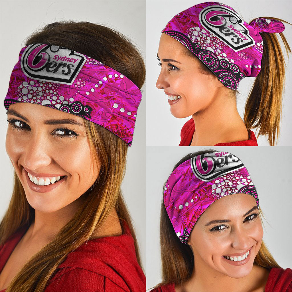 Sydney Sixers Neck Gaiter Graffiti Urban Aboriginal Dot Abstract Design
