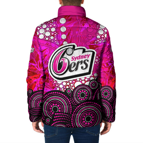 Sydney Sixers Padded Jacket Graffiti Urban Aboriginal Dot Abstract Design