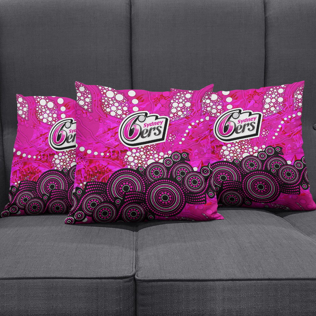 Sydney Sixers Pillow Cover Graffiti Urban Aboriginal Dot Abstract Design