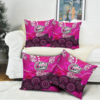 Sydney Sixers Pillow Cover Graffiti Urban Aboriginal Dot Abstract Design