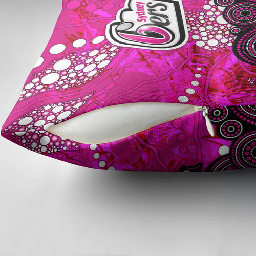 Sydney Sixers Pillow Cover Graffiti Urban Aboriginal Dot Abstract Design