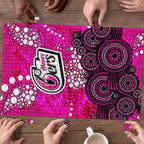 Sydney Sixers Puzzle Graffiti Urban Aboriginal Dot Abstract Design