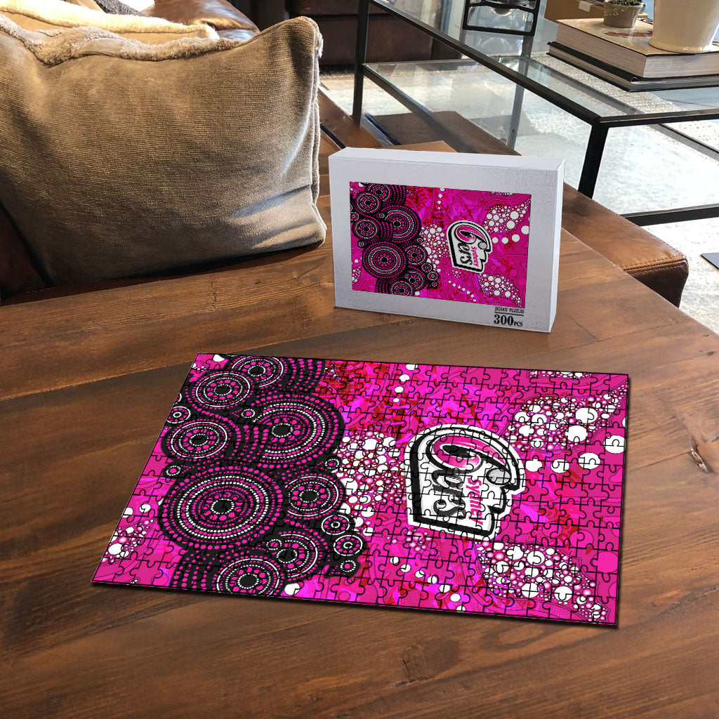 Sydney Sixers Puzzle Graffiti Urban Aboriginal Dot Abstract Design