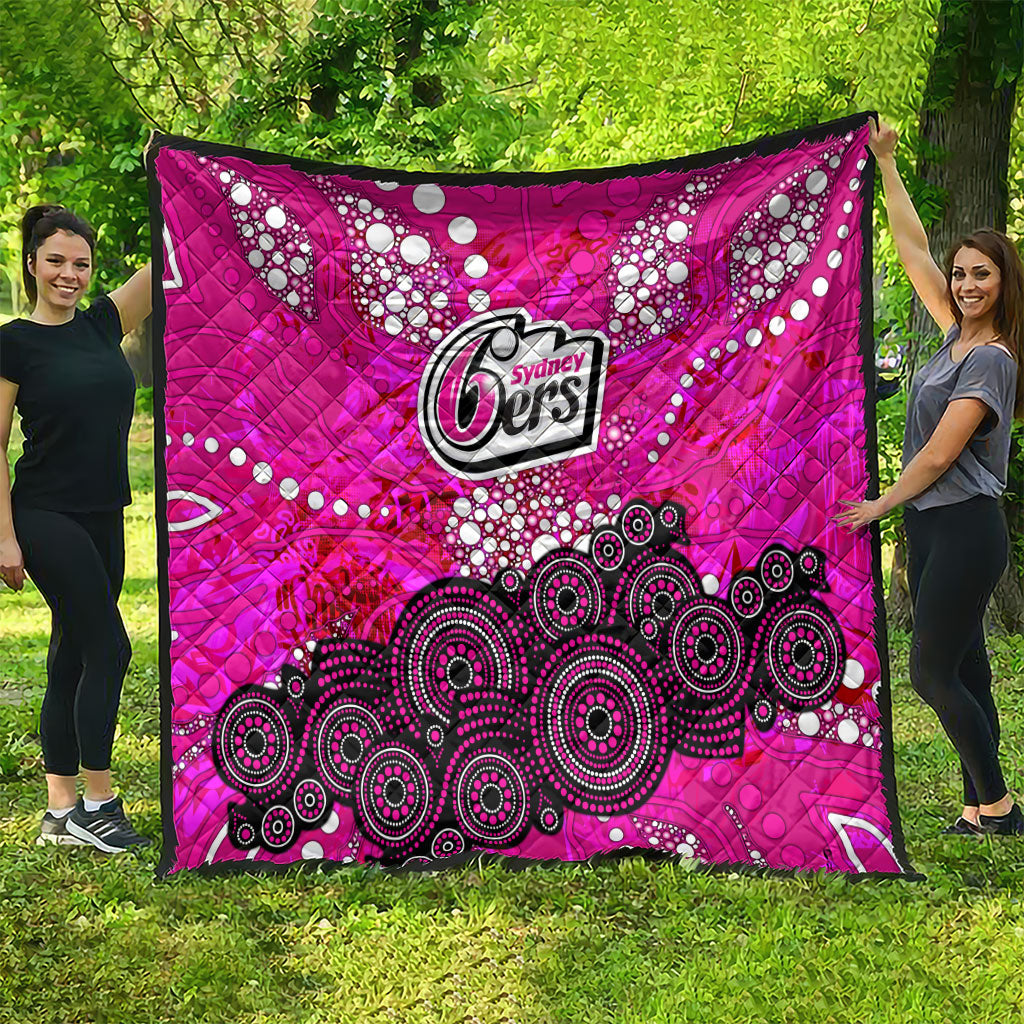 Sydney Sixers Quilt Graffiti Urban Aboriginal Dot Abstract Design